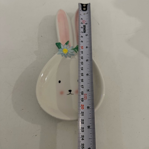 Potters studio cute rabbit spoon rest ceramic - Picture 2 of 3